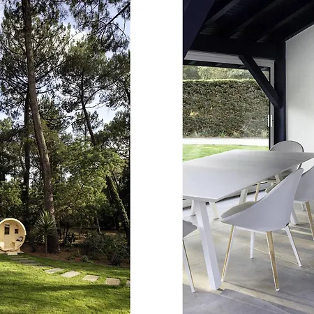 De Luxe Avec Piscine Chauffee, Jacuzzi, Sauna Au Coeur De La Foret Des Landes Villa